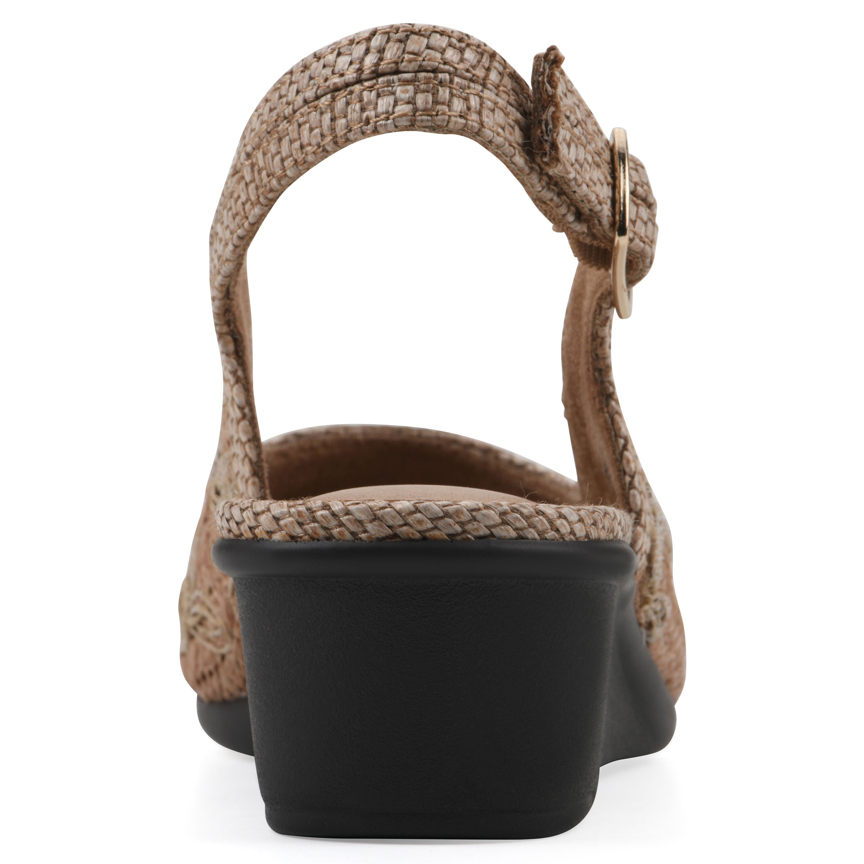 Boris Slingback Wedge, COGNAC FABRIC, on-hover image number 1