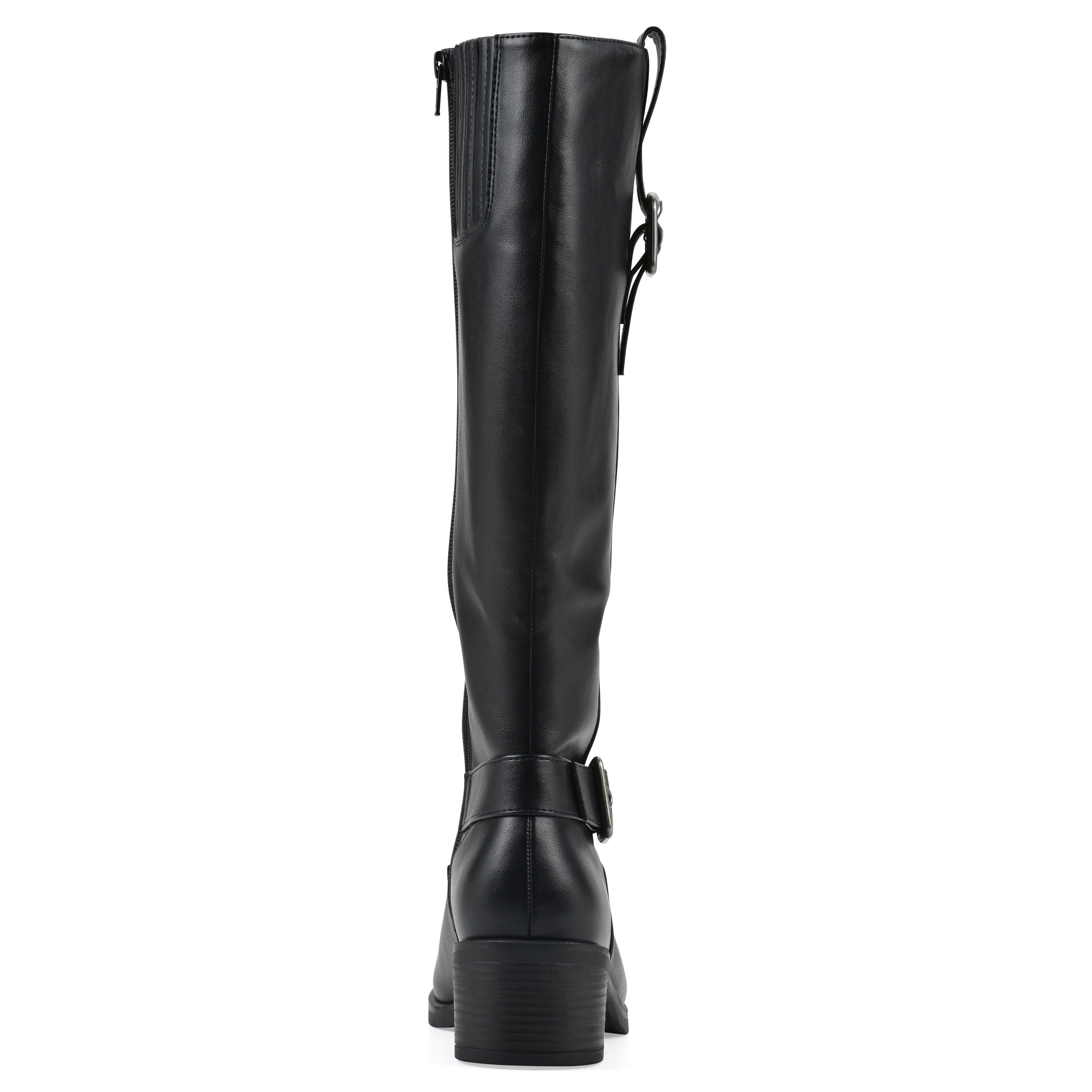 Calzone Tall Shaft Boot, BLACK SMOOTH, on-hover image number 1