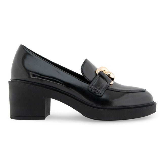 Gibbon Block Heel Loafer, BLACK, alternate image number 2