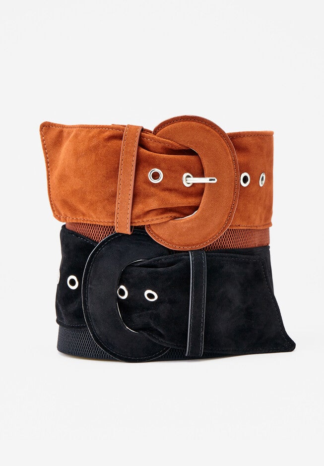 Faux Suede Belt, , on-hover image number null