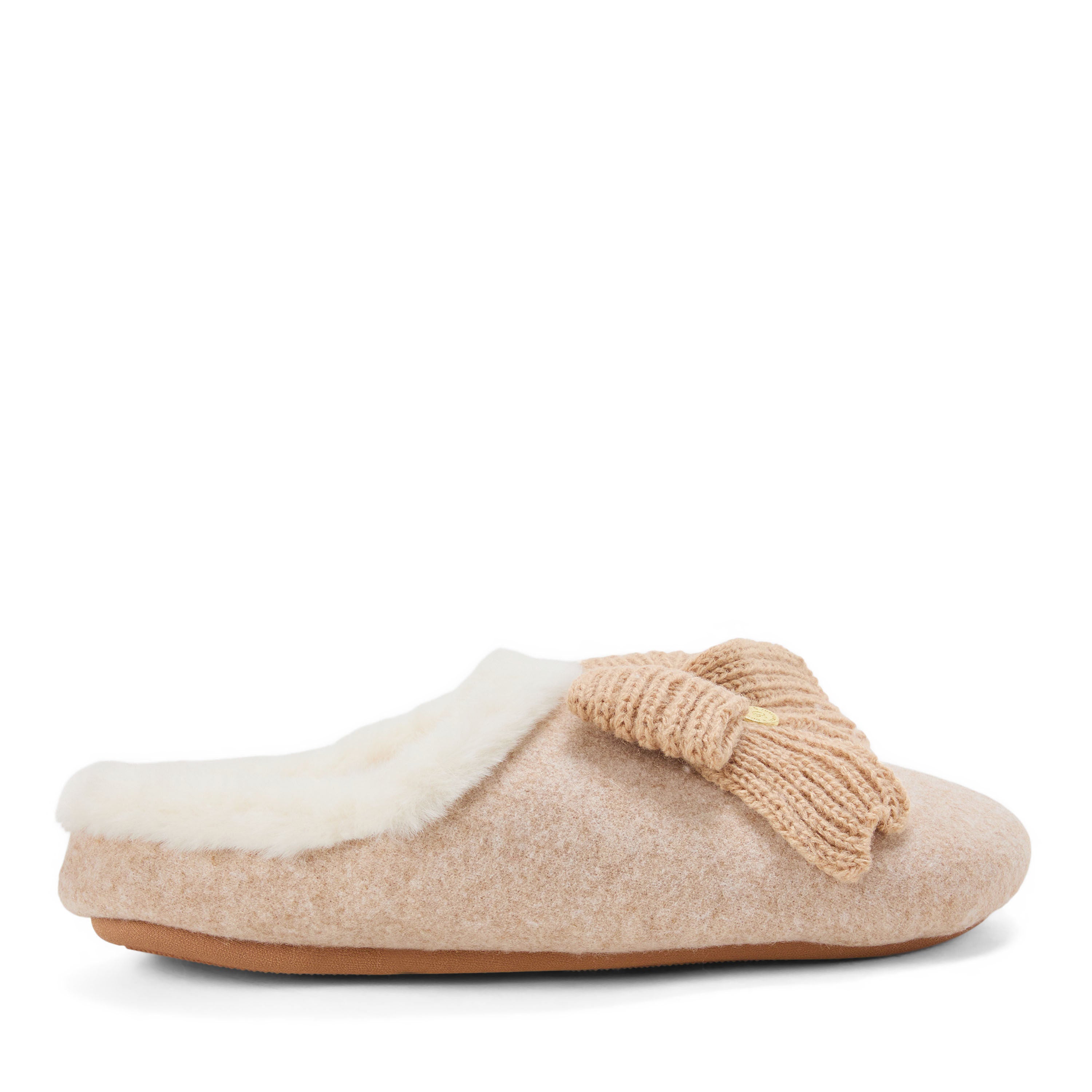 Josie Knit Clog with Bow, LATTE, alternate image number 2