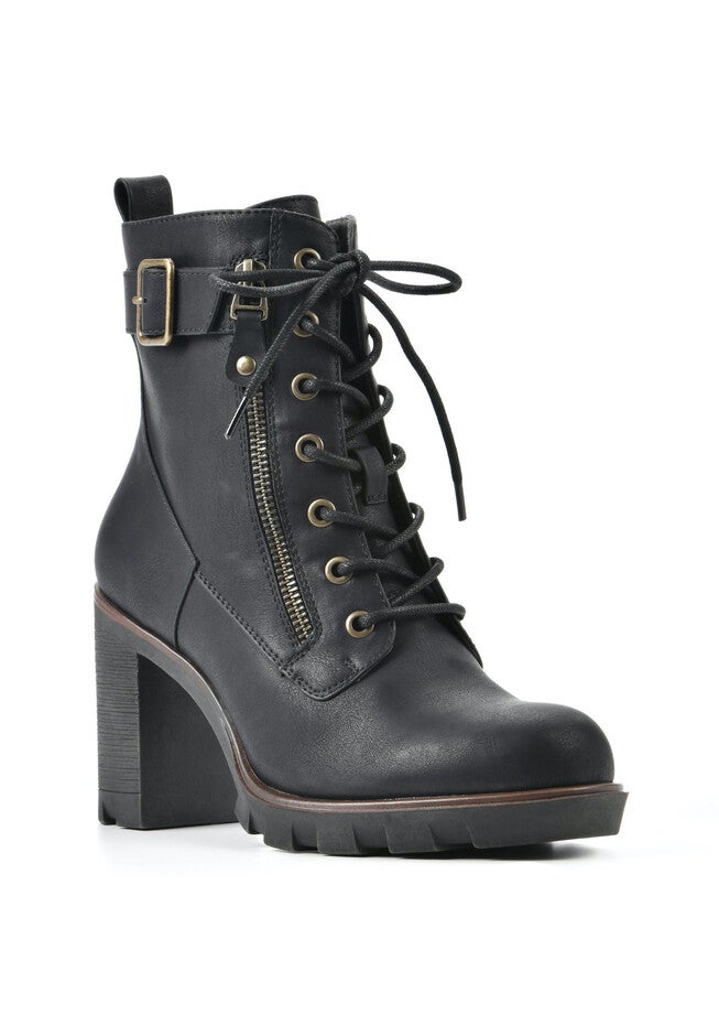 Beverley Bootie, BLACK BURNISHED SMOOTH, hi-res image number null