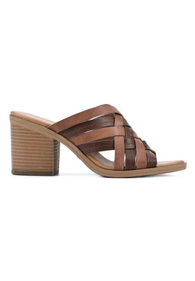 White Mountain Be Happy Mule Sandal, , alternate image number null