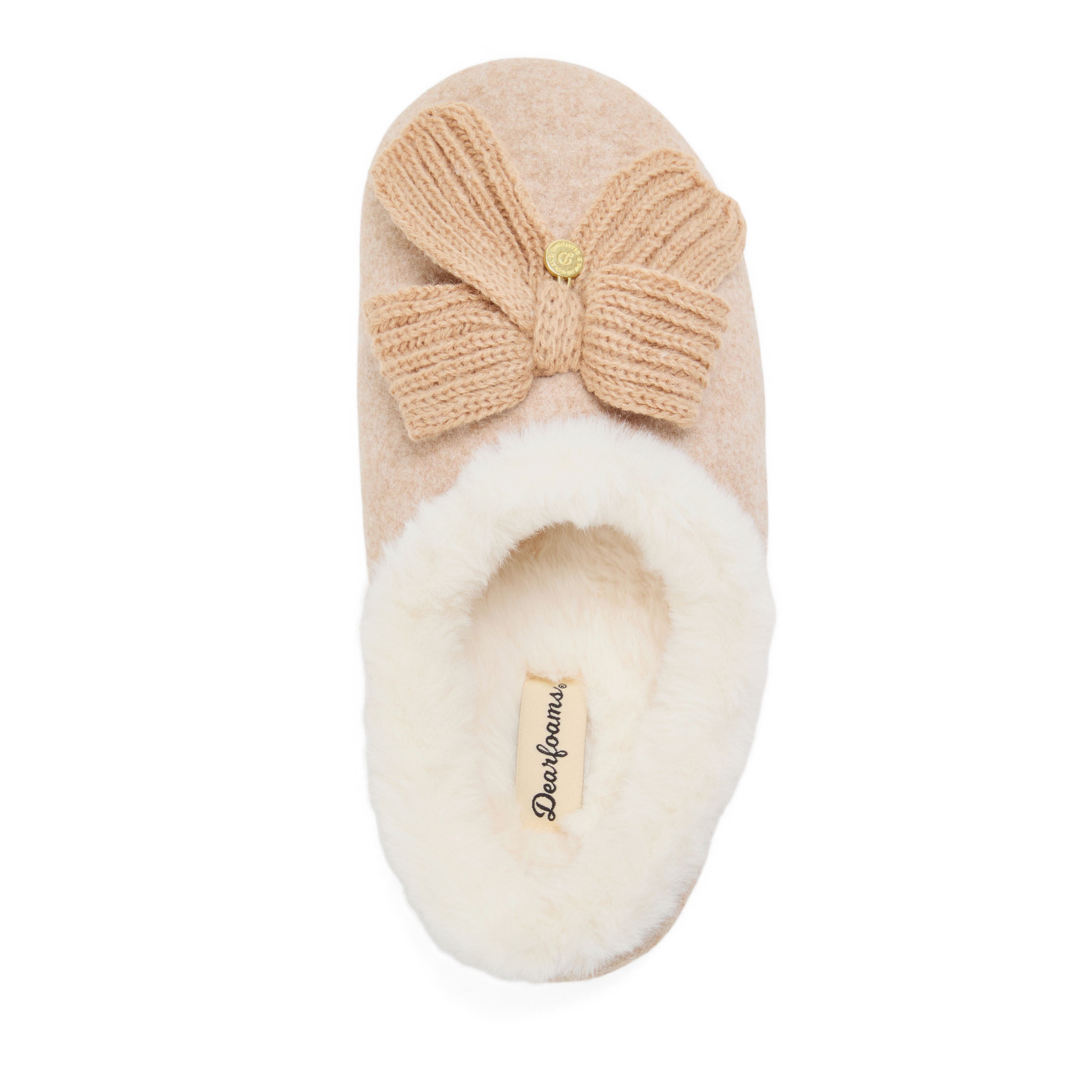 Josie Knit Clog with Bow, LATTE, alternate image number 3
