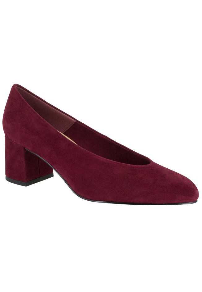 Jensen Pumps by Bella Vita®, BURGUNDY SUEDE, hi-res image number null