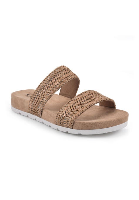 Tahlie Sandal, TAN WOVEN RAFFIA, hi-res image number null