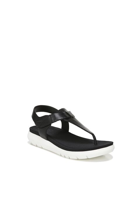 Lincoln Sandal , BLACK LEATHER, hi-res image number null