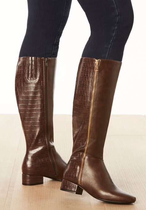 The Emerald Wide Calf Boot By Comfortview, , alternate image number null