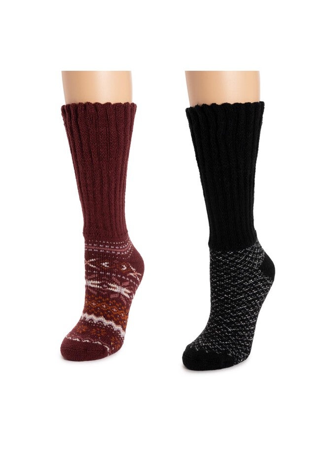 Slouch Heat Retainer (2 Pair Pack) Socks, , on-hover image number 1