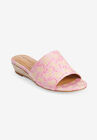 The Capri Mule, PINK EMBROIDERY, hi-res image number null