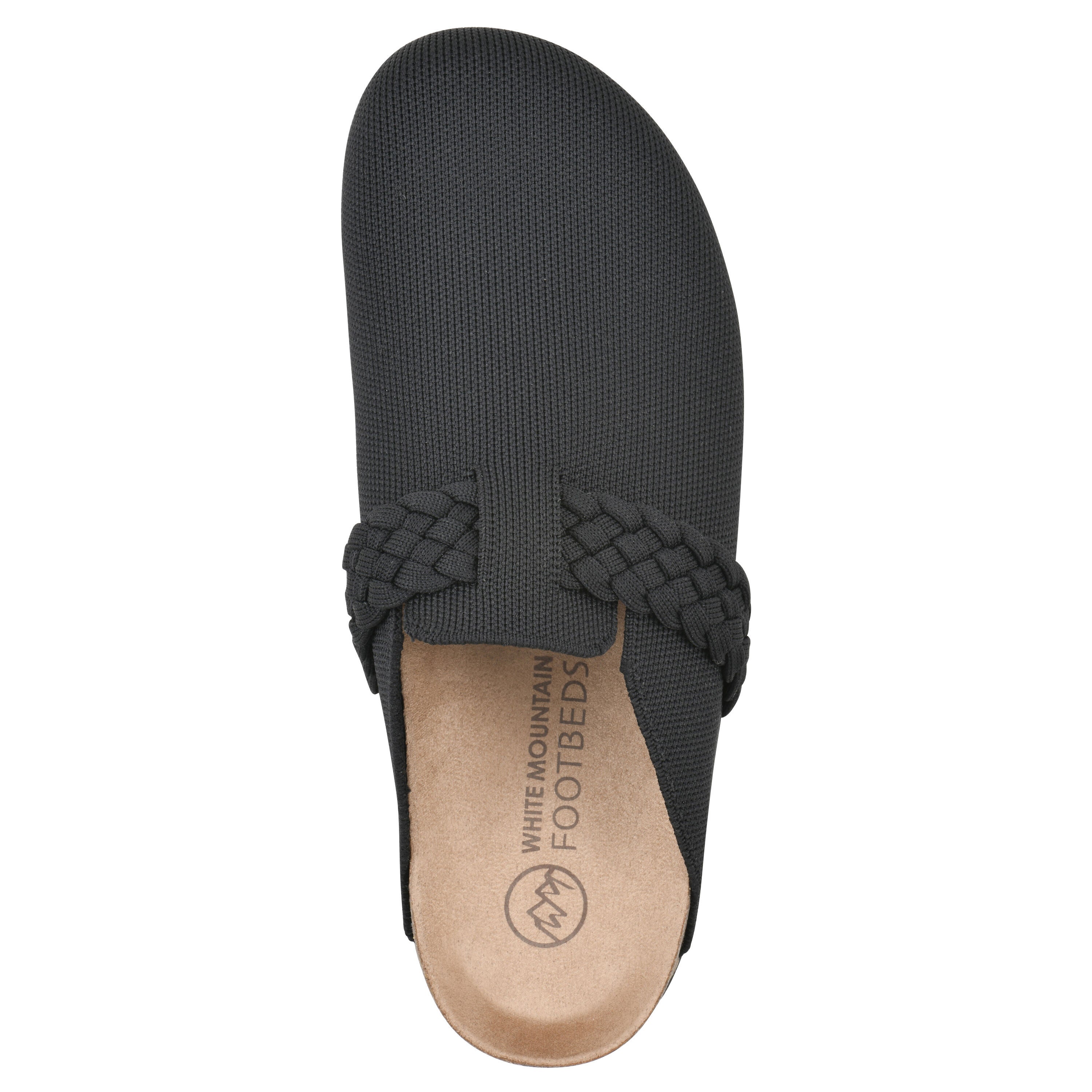 Bestie Footbeds Clog, BLACK FABRIC, alternate image number 4