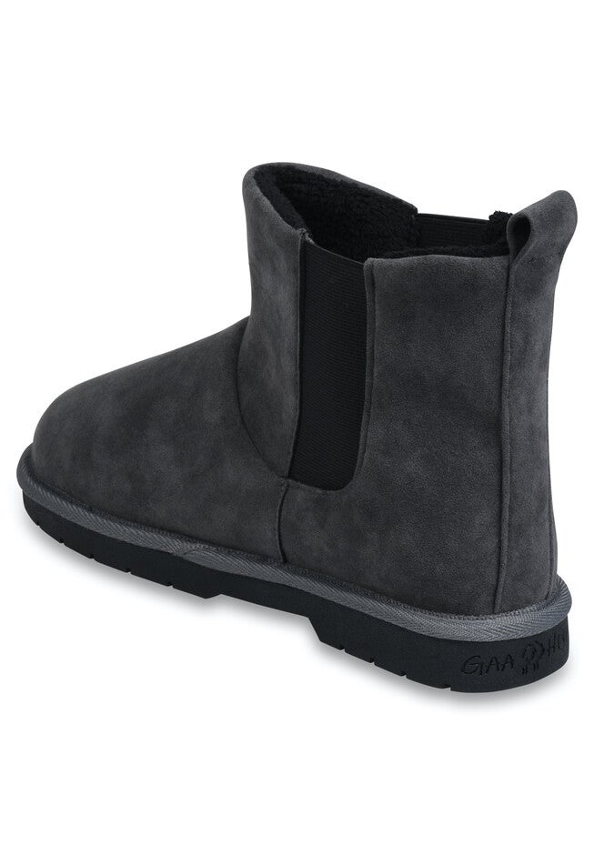 Faux Suede Double Gore Ankle Boot, , on-hover image number null