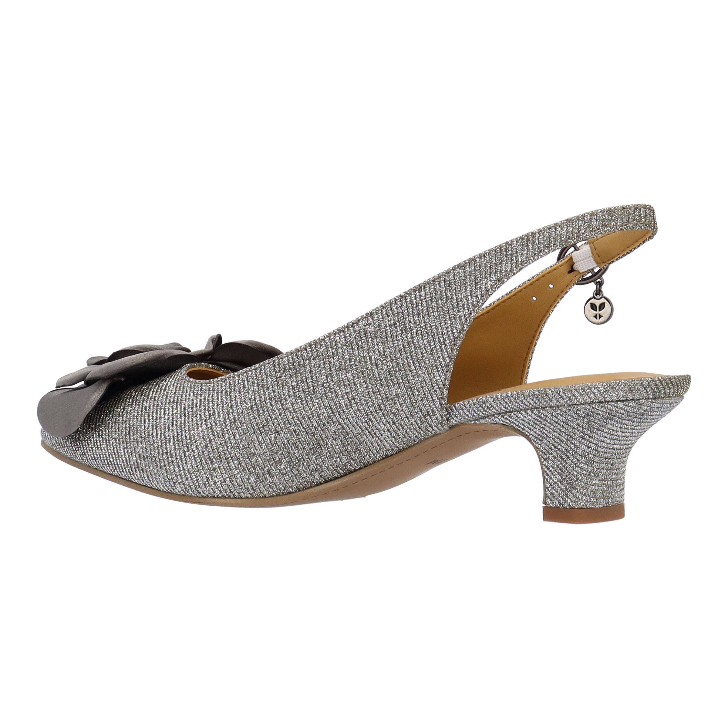 Jozey Slingback Pump, PEWTER, alternate image number 5