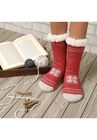 Heart Snowflake Slipper Socks, , on-hover image number null