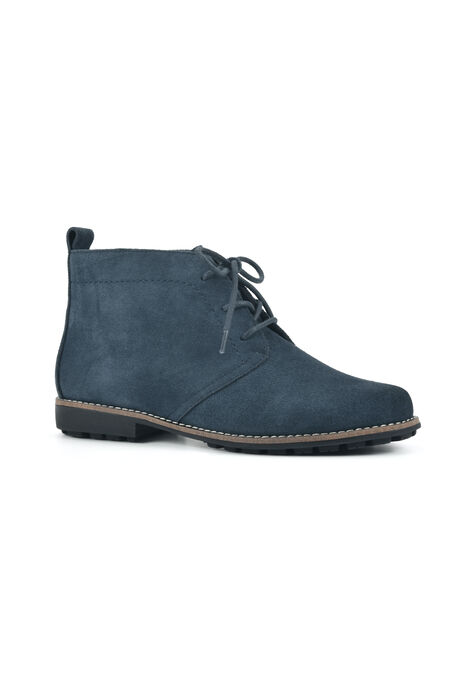 White Mountainauburn Lace Up Bootie, NAVY SUEDE, hi-res image number null