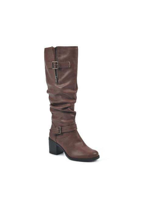 Desirable Knee High Boot, COGNAC TUMBLED SMOOTH, hi-res image number null