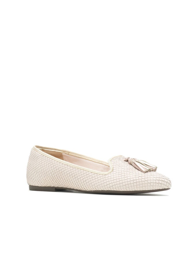Sadie Tassel Slip-On, EGGNOG COBRA LEATHER, hi-res image number 0