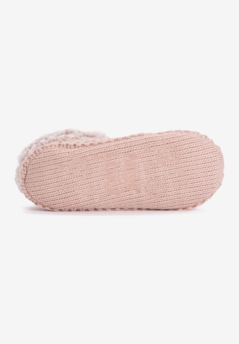 Sherpa Cuff Slipper Bootie, , alternate image number null