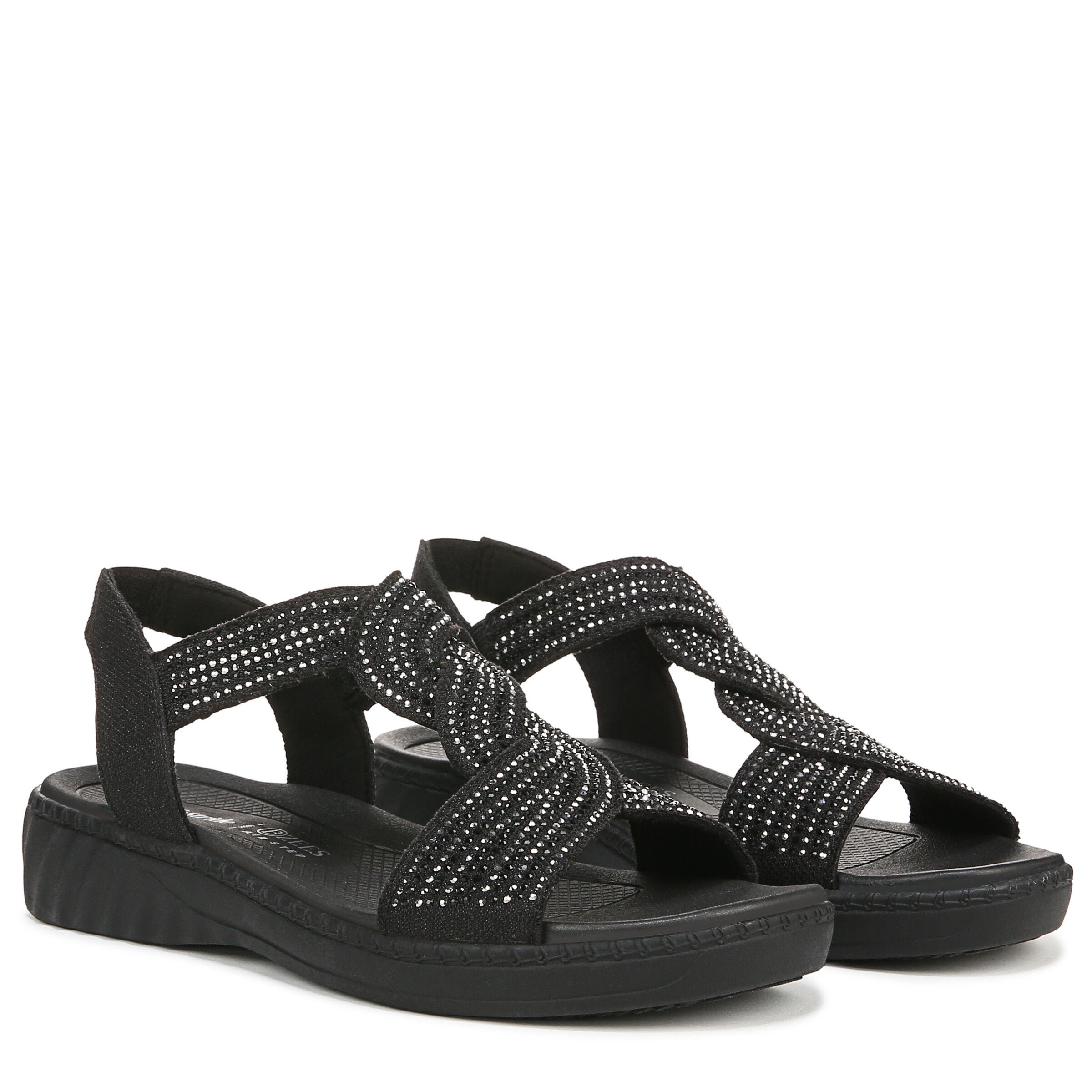 Lilly Bright Sandal, BLACK STRETCH, alternate image number 2
