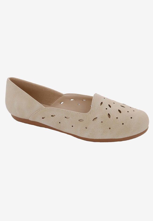 Marshmellow Flat, NUDE FAUX NUBUCK, hi-res image number 0