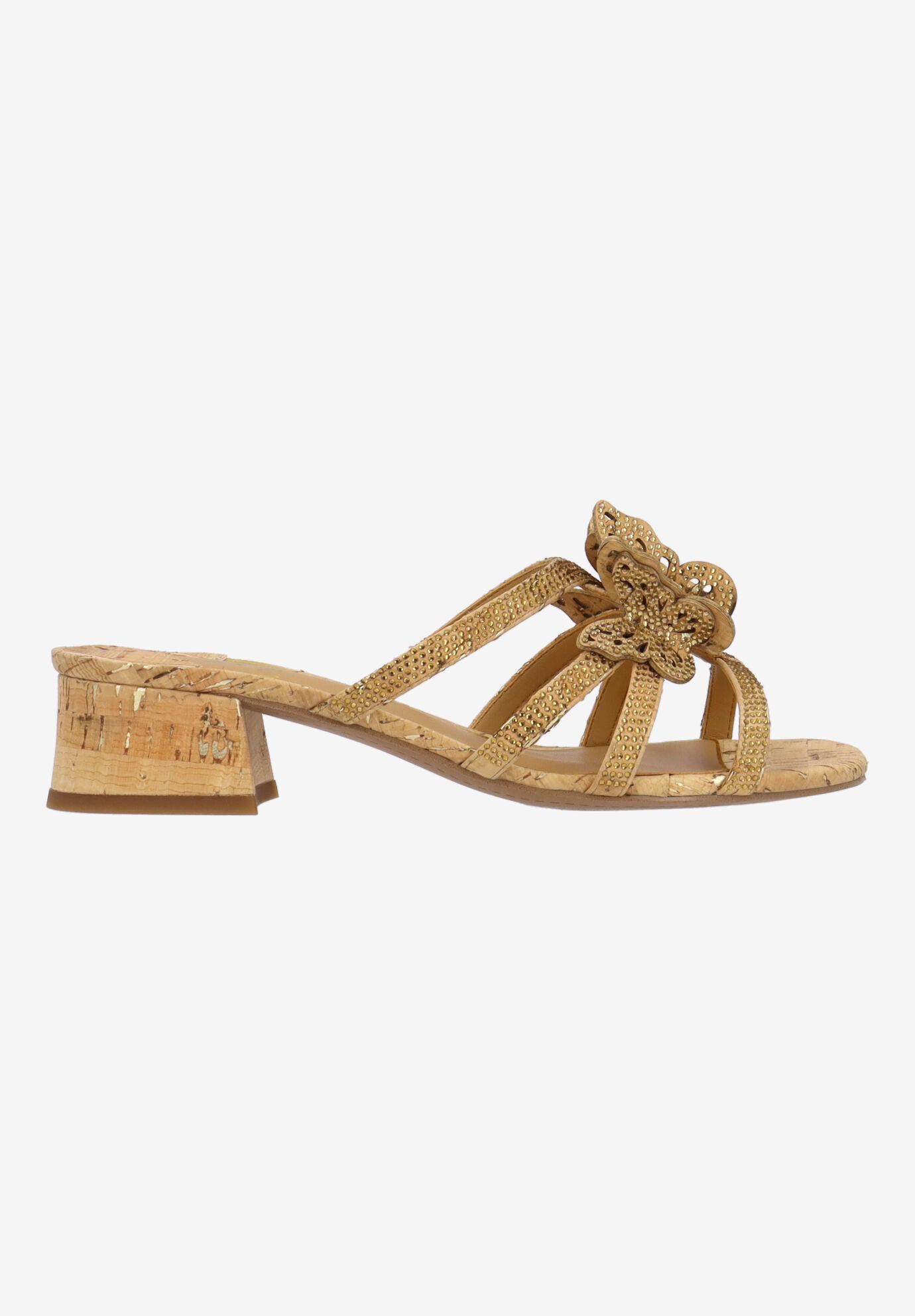 Butafly Strappy Sandal, NATURAL GOLD, alternate image number 3