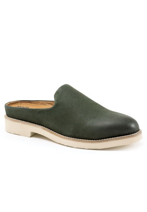 Wolcott Mules, DARK GREEN NUBUCK, hi-res image number null