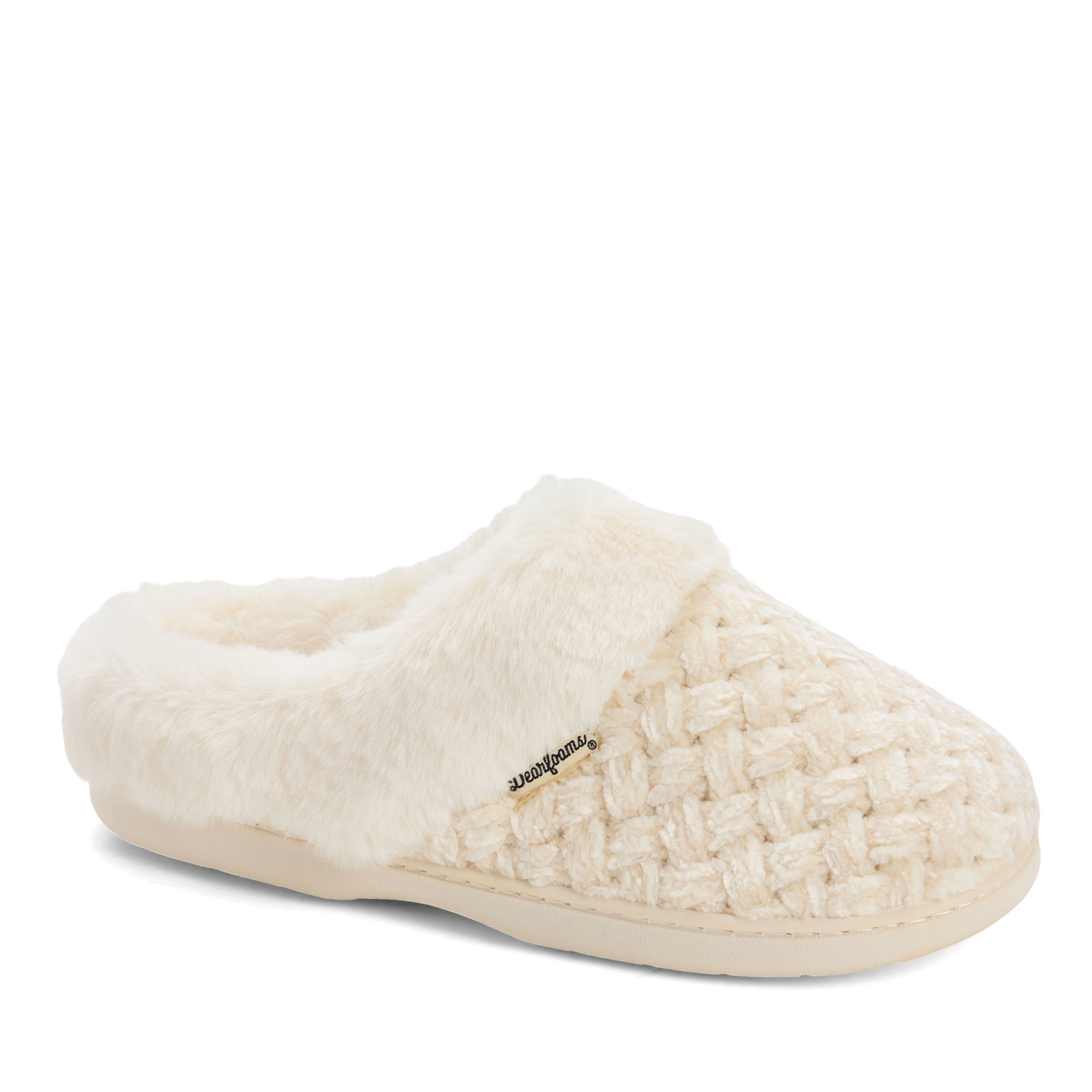 Claire Cable Knit Chenille Clog, CREAM, hi-res image number 0