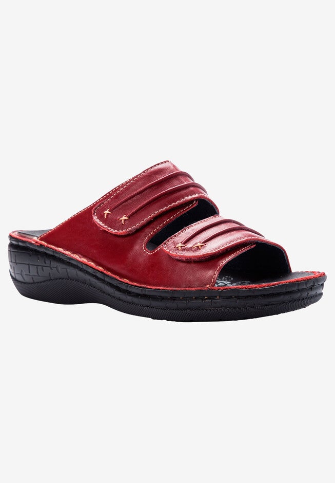 June Sandals by Propet®, RED, hi-res image number 0
