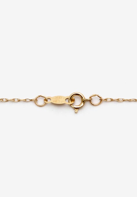 Gold & Sterling Silver Diamond Pendant, , alternate image number null