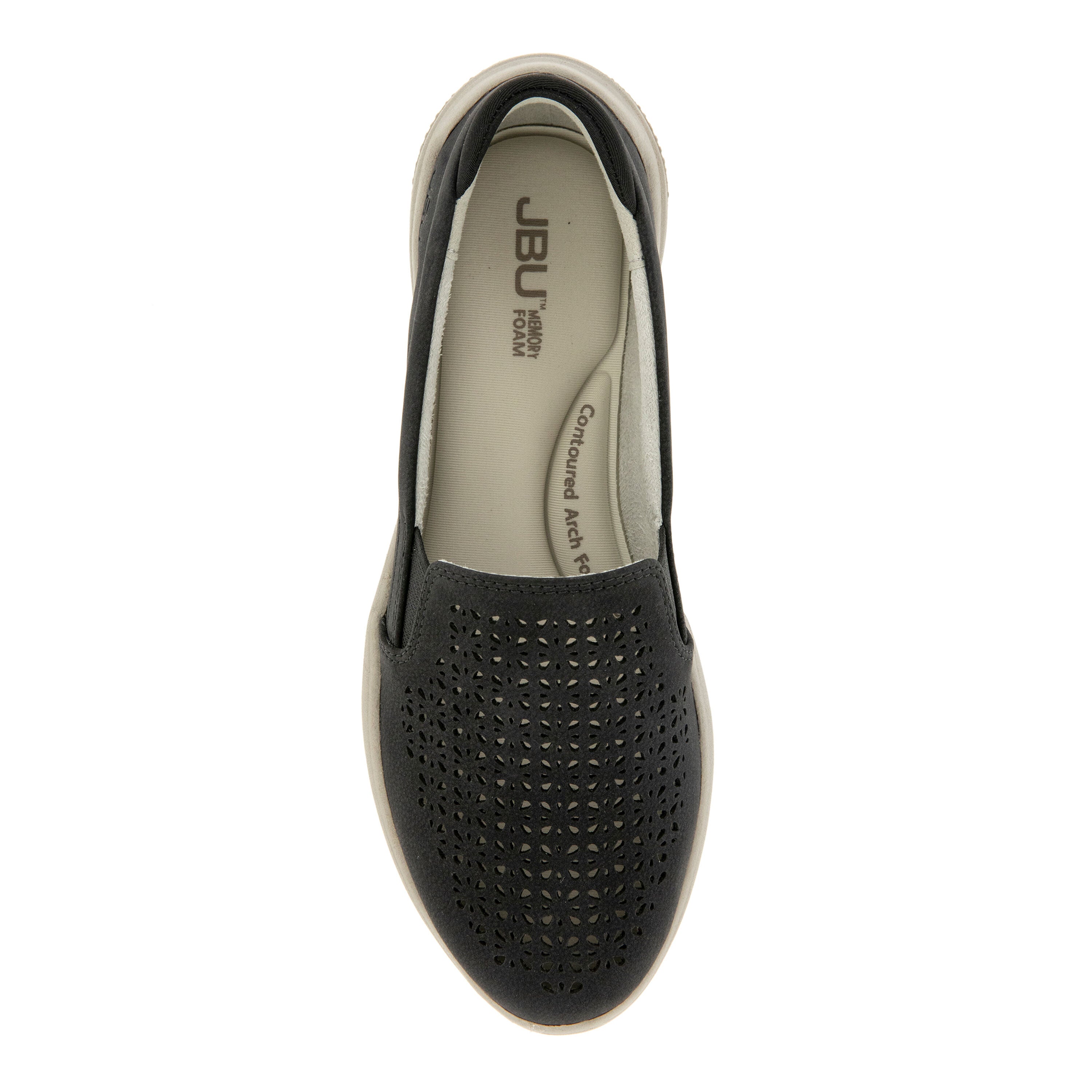 Fabian Slip-On Flat, BLACK, alternate image number 4