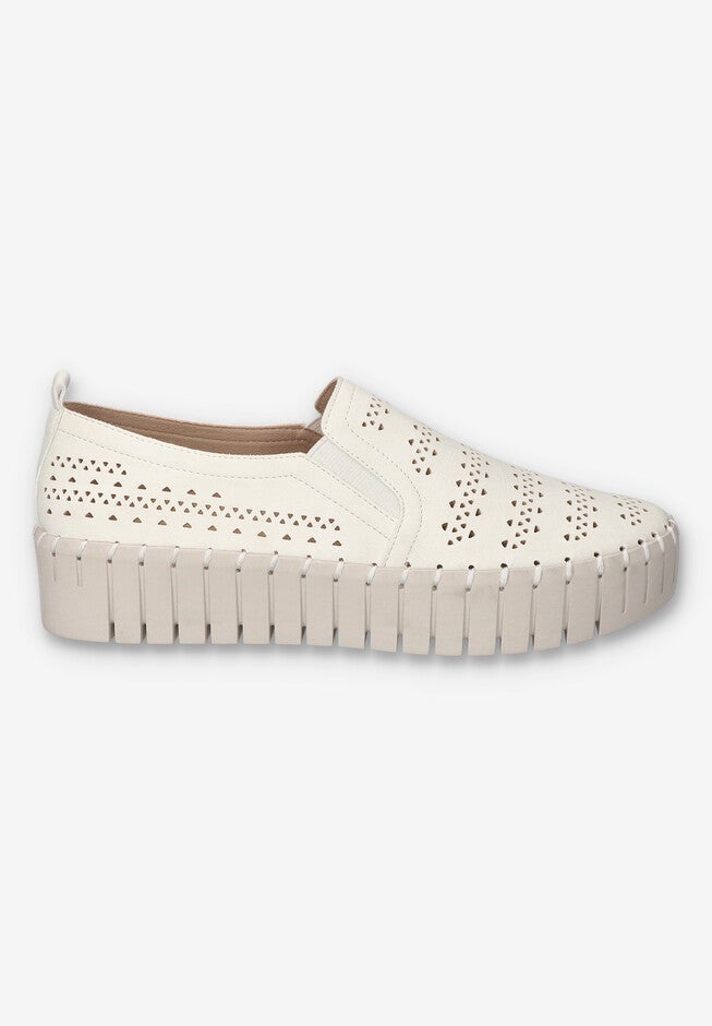 Peppy Platform Sneaker, WHITE, alternate image number 2