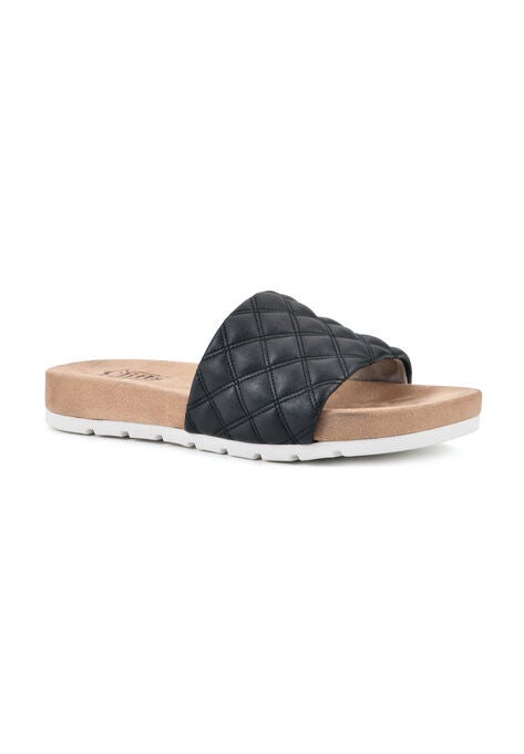 Tiptop Slide Sandal, BLACK SMOOTH, hi-res image number null