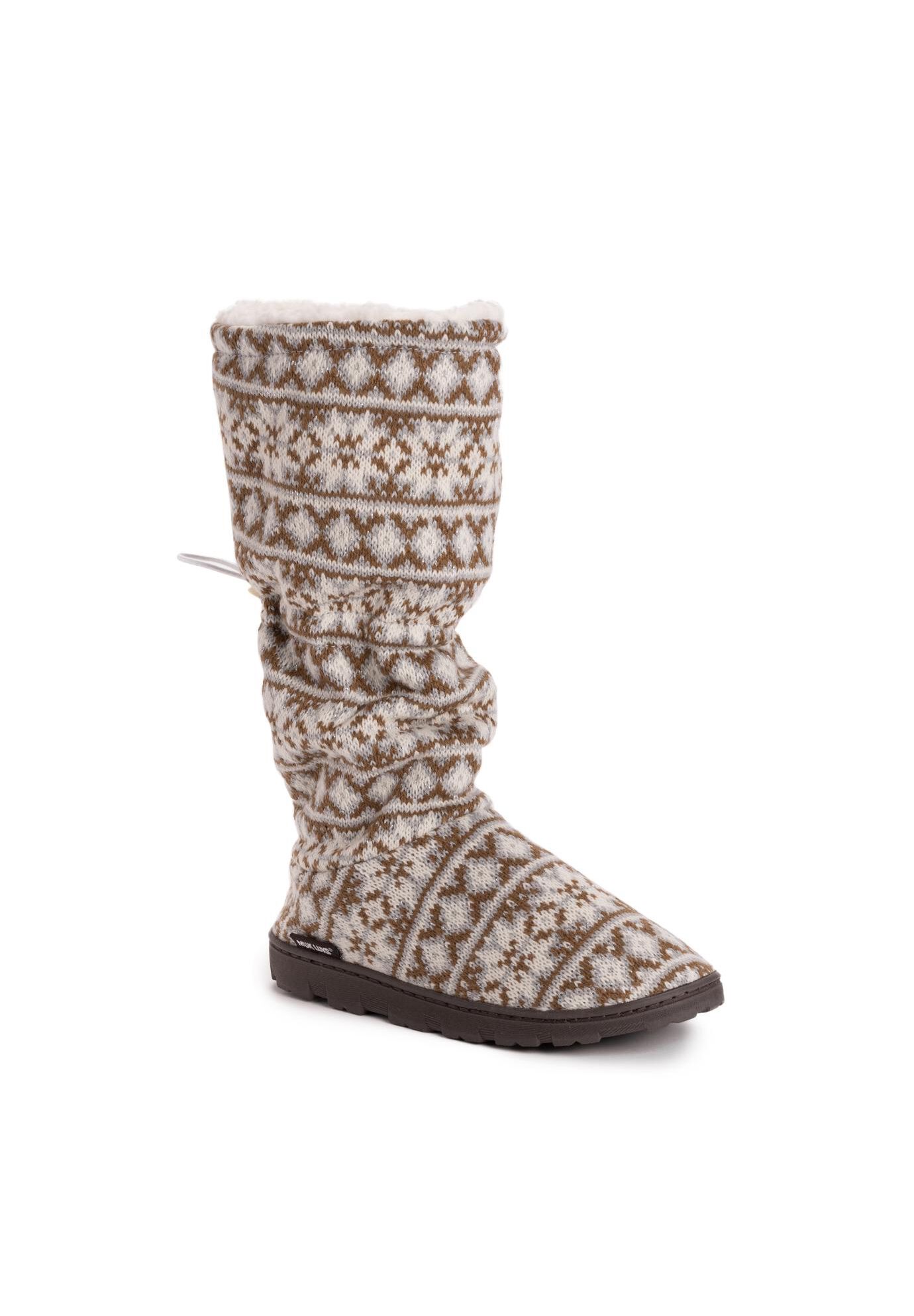Tabbi Toggle Slipper, GREY SNOWFLAKES, hi-res image number 0
