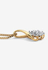 Gold & Sterling Silver Diamond Pendant, , on-hover image number null
