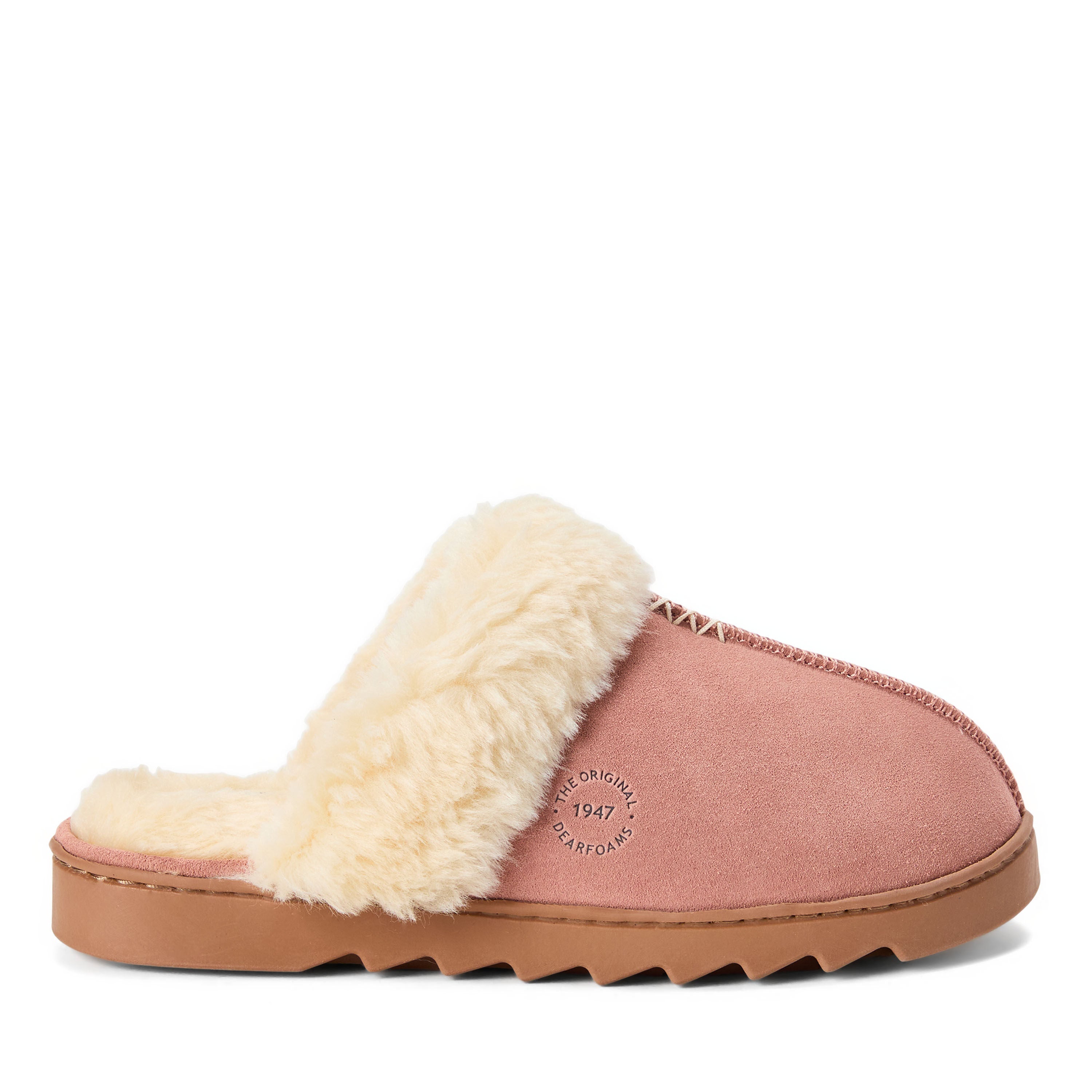 Helena Genuine Suede Scuff, DUSTY PINK, alternate image number 2