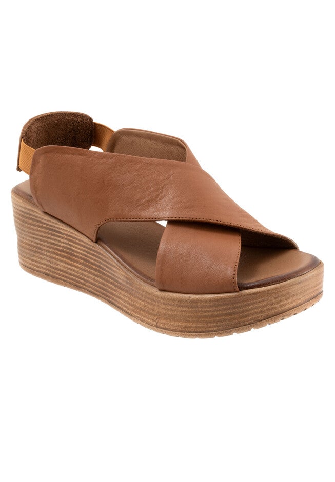 Naomi Platform Sandal, DARK TAN, hi-res image number 0