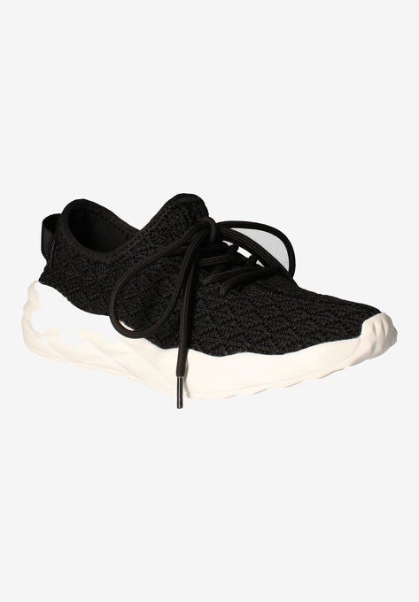 Badrika Sneakers, BLACK KNIT, hi-res image number null