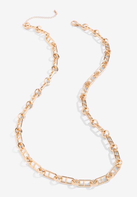 Long Chainlink Necklace, , alternate image number null