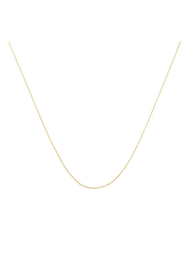 Solid Yellow Gold Rope Chain Necklace Unisex Chain 20 inches, YELLOW GOLD, hi-res image number 0
