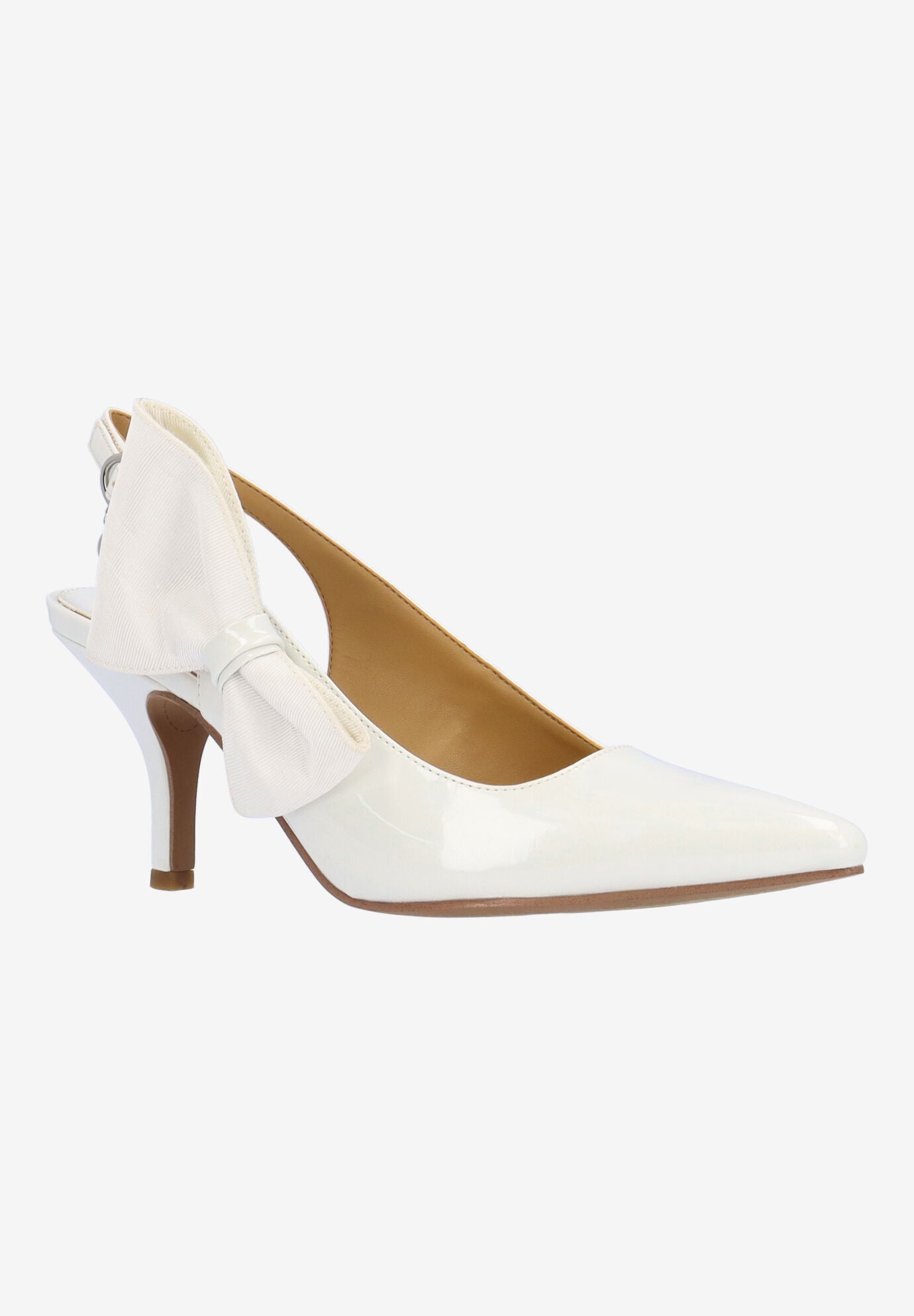 Rowin Slingback Pump, WHITE, hi-res image number 0