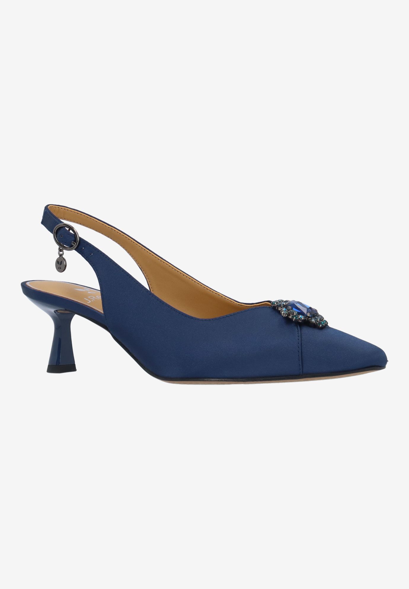 Brivella Sling Back Pump, NAVY, hi-res image number 0