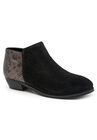 Rocklin Leather Bootie by SoftWalk®, BLACK SNAKE, hi-res image number null