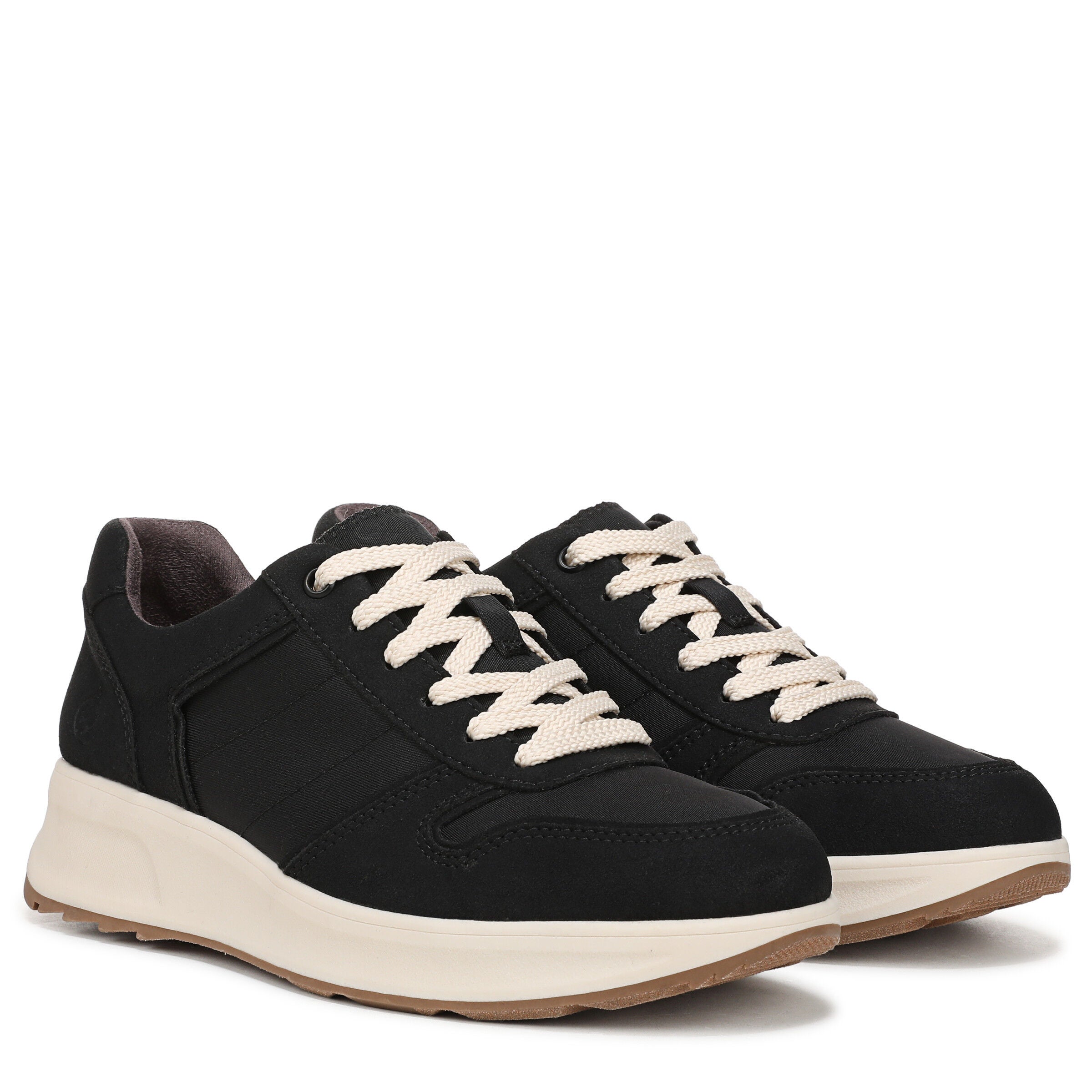 Revival Sneaker, BLACK MICROSUEDE, alternate image number 2