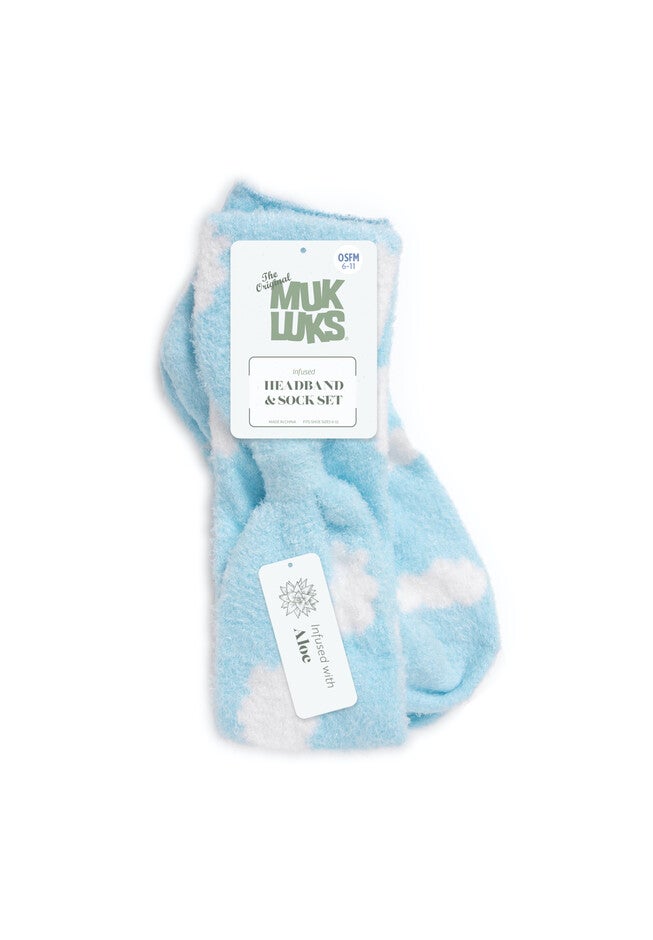 Aloe Infused Sock And Headband Set, , alternate image number 4