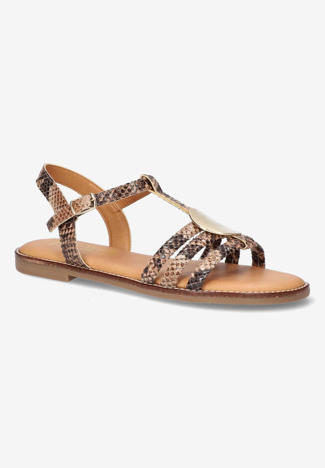 Vue-Italy Sandal, METALLIC SNAKE, hi-res image number null