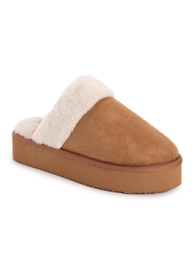 Women'S Microsuede Scuff Slipper, CHESTNUT, hi-res image number null