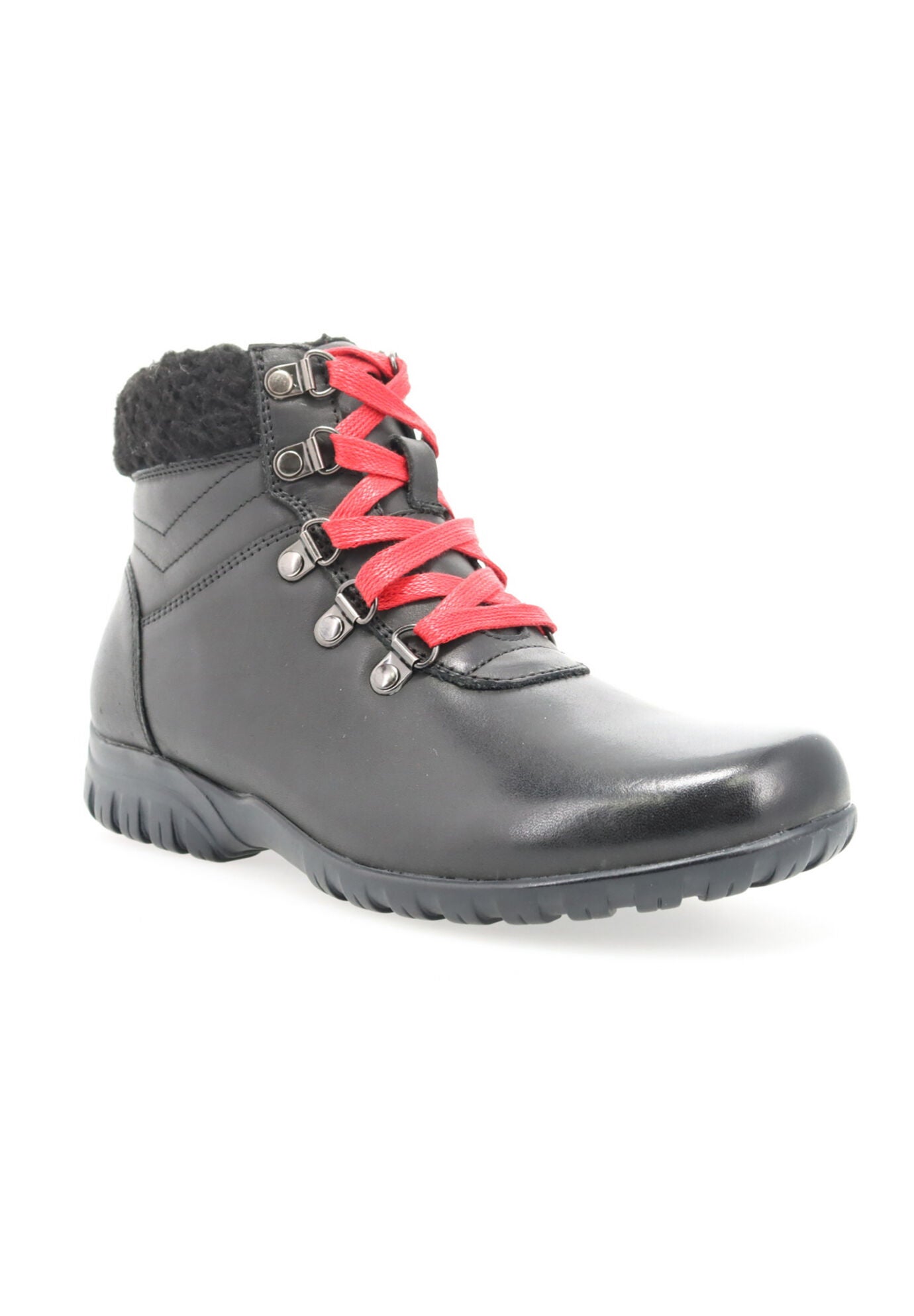 Propet Dasher Leather Ankle Bootie, BLACK, hi-res image number 0