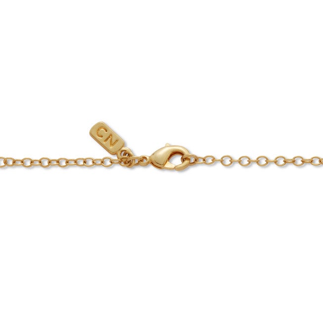 2.58 TCW Oval Genuine Onyx and Cubic Zirconia Gold-Plated Pendant 20 inch, BLACK, on-hover image number null
