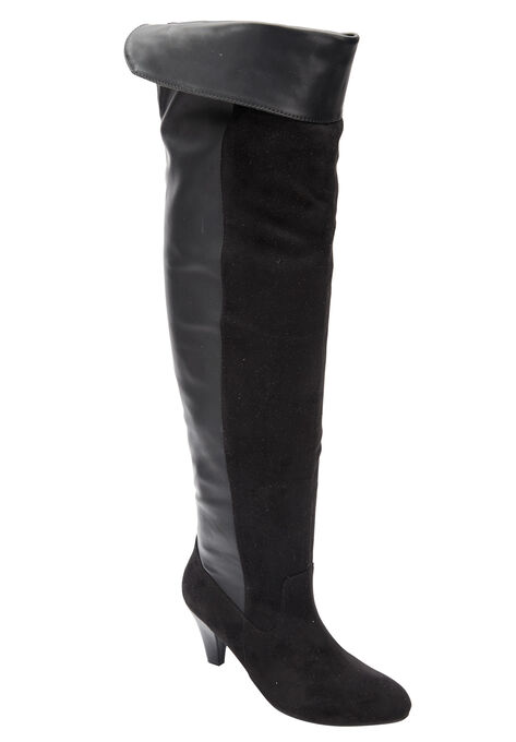 The Melody Wide Calf Boot, BLACK, hi-res image number null