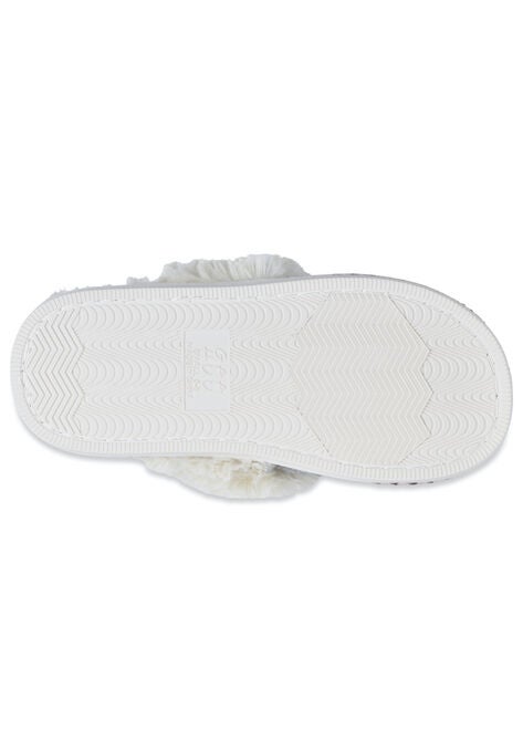 Textured Knit Moccasin Scuff Slipper, , alternate image number null